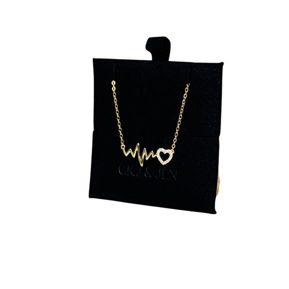 Heartbeat Necklace Gold tone - Picture 3 of 5